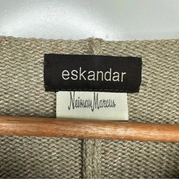 Eskandar Neiman Marcus Cashmere Silk Blend Knit Cardigan Sweater One Size - Picture 7 of 10